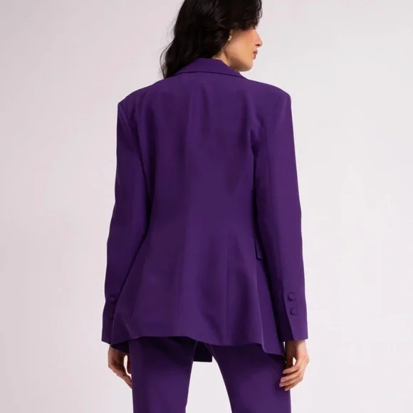 BLUZAT Deep Purple Slim Fit Blazer Size Small NWT